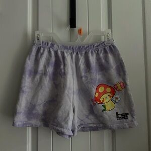 Tie-Dye Shorts with Mushroom